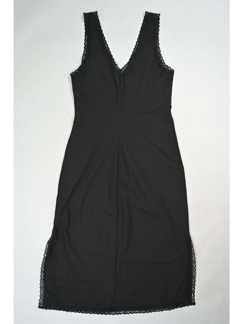 CouCou The Iris Slip Dress in Black Cotton Voile - Picture 2 of 5